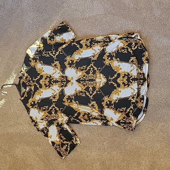 Women's Botanique Patterned Short Sleeve Top - Picture 1 of 3